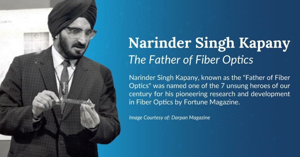 Narinder Singh Kapany, The Man Who Bent Light: Father of Fibre Optics 1 Narinder Singh Kapany
